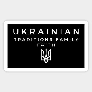 Ukrainian Traditions Family Faith Sticker